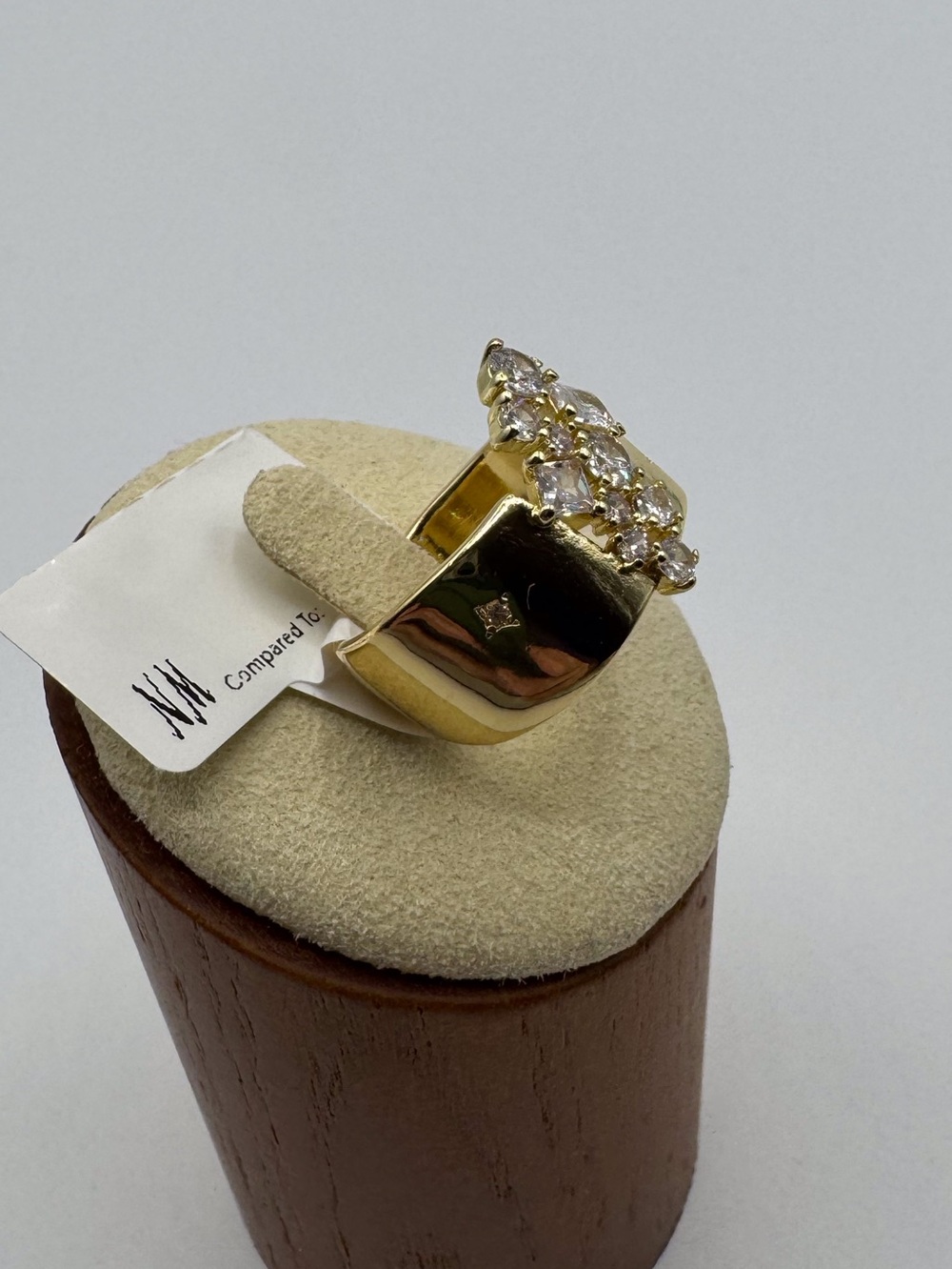 14K Mixed-Cut Cascading Statement Band - Picture 9 of 12